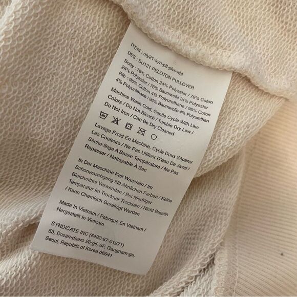 Peloton "Together We Go Far" Sweatshirt White Size Small - Picture 7 of 7